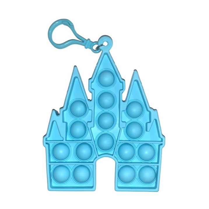 Disney Princess Castle Fidget Toy Keychain, 2-Pack