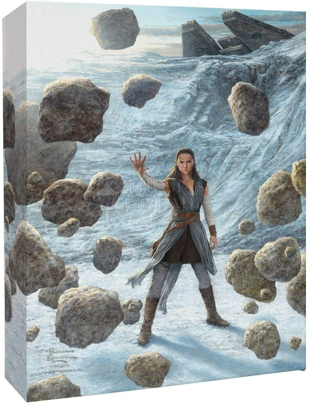 Thomas Kinkade Studios Star Wars Rey of Hope 14 x 10 Canvas Wrap