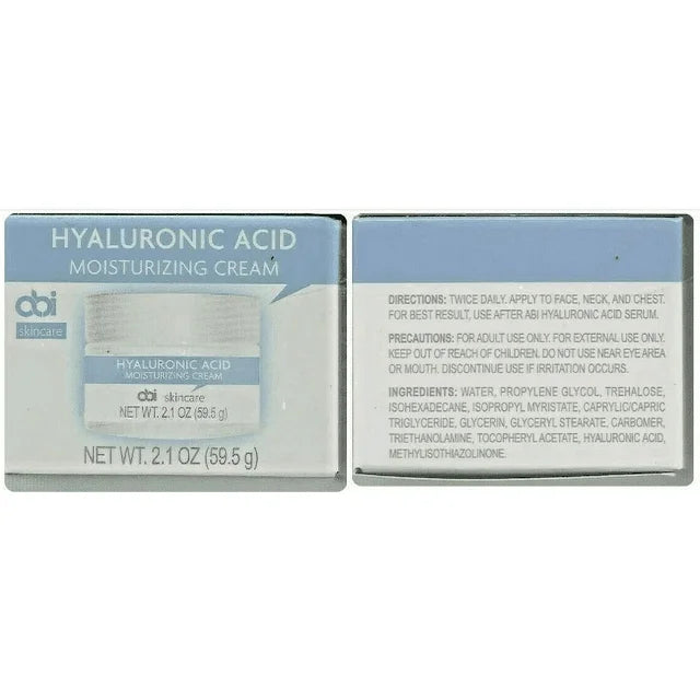 Abi Hyaluronic Acid Moisturizing Cream 2.1 oz (2 pack)