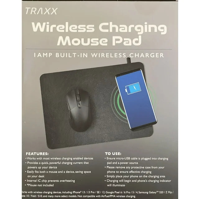 Traxx Wireless Charging Mouse Pad