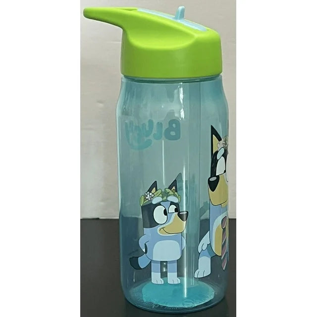 Bluey Sip Water Bottle w/Carry Loop Sip Bottles 16 oz Sippy Cup zak Designs