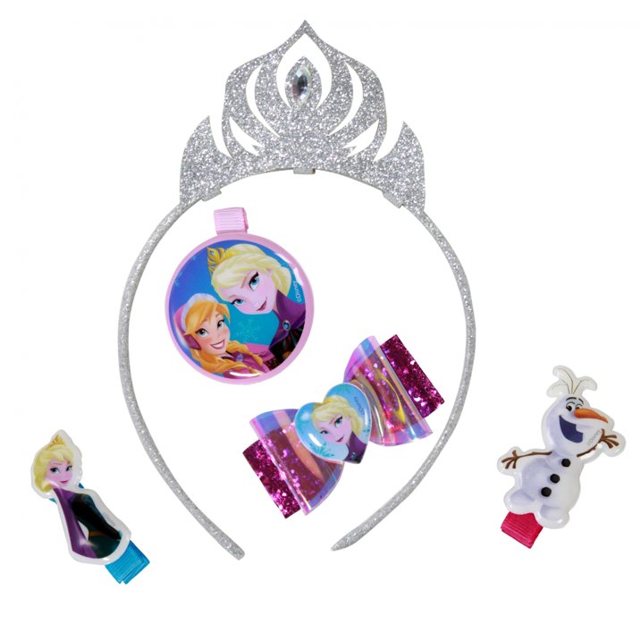 Frozen 2 Elsa Anna Assorted Hair Accessories Gift Sets with Hair Brush Hair Clips Barrettes Scrunchies, Ages 3-12