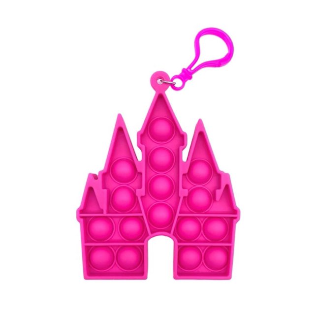 Disney Princess Castle Fidget Toy Keychain, 2-Pack