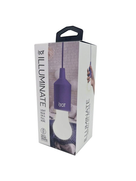 IJOY Illuminate Pull Rope Light Bulb in Lavender (Available in a pack of 4)