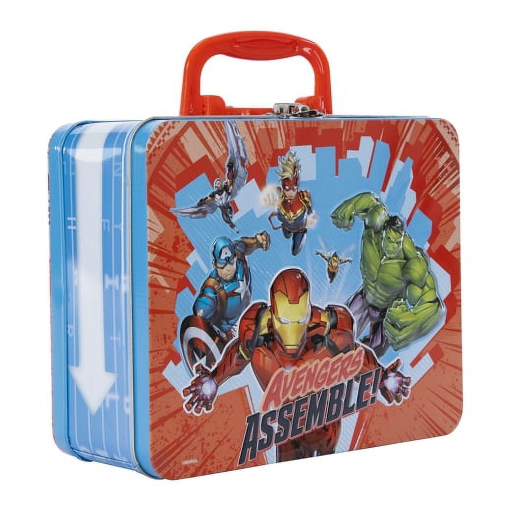 Marvel AVENGERS LUNCH BOX w ASSEMBLE 48pc 12.5" x 15" Jigsaw Puzzle