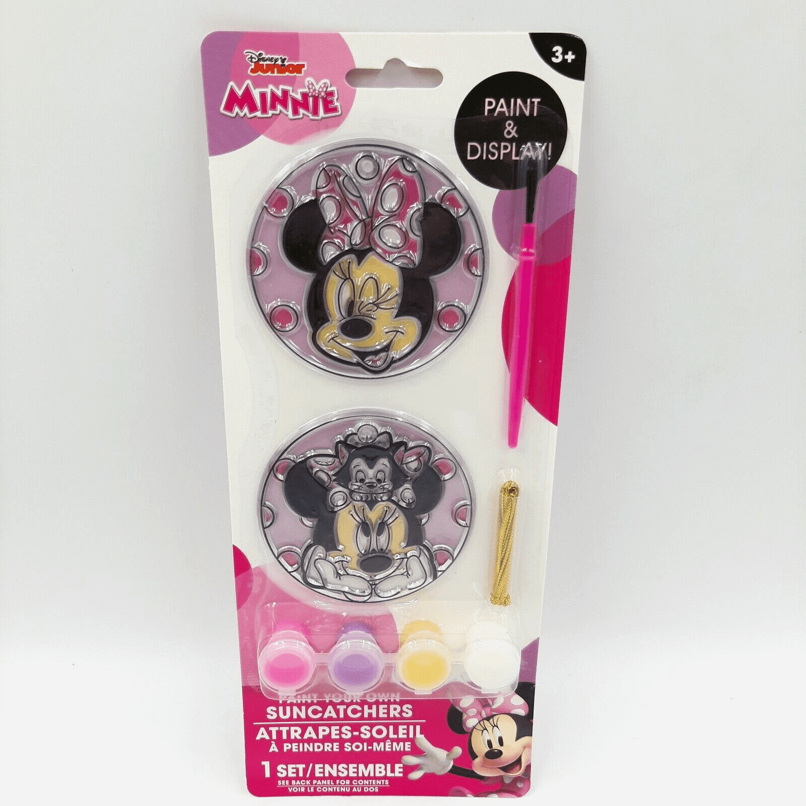 Disney Junior Minnie Mouse Suncatchers 1 Set Paint And Display Gold String 3