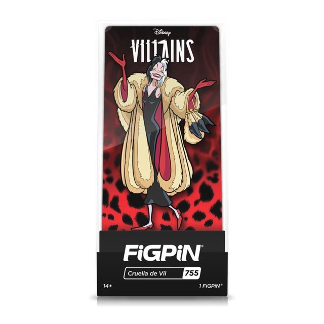 Figpin Disney Villains Cruella De Vil Classic Enamel Pin