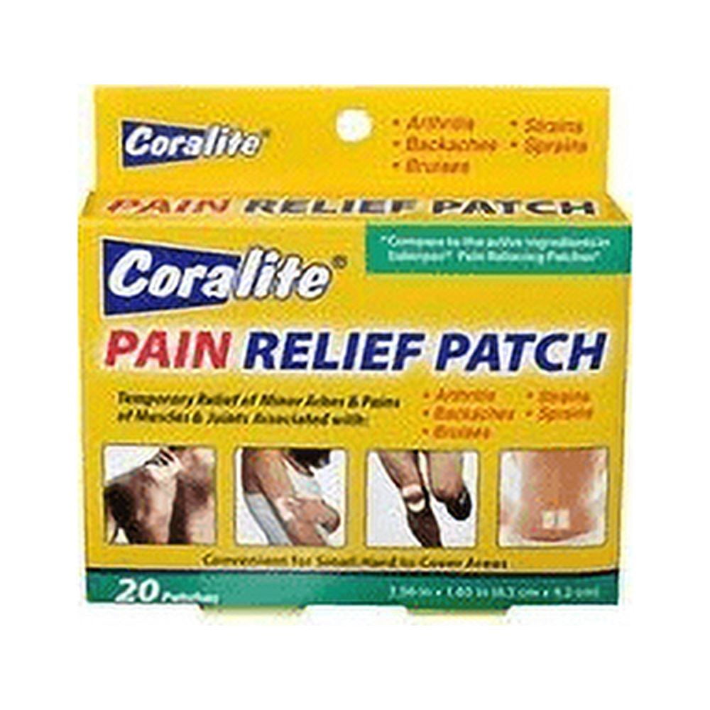 Coralite Muscle & Joint Pain Relief Patch, 20 Count