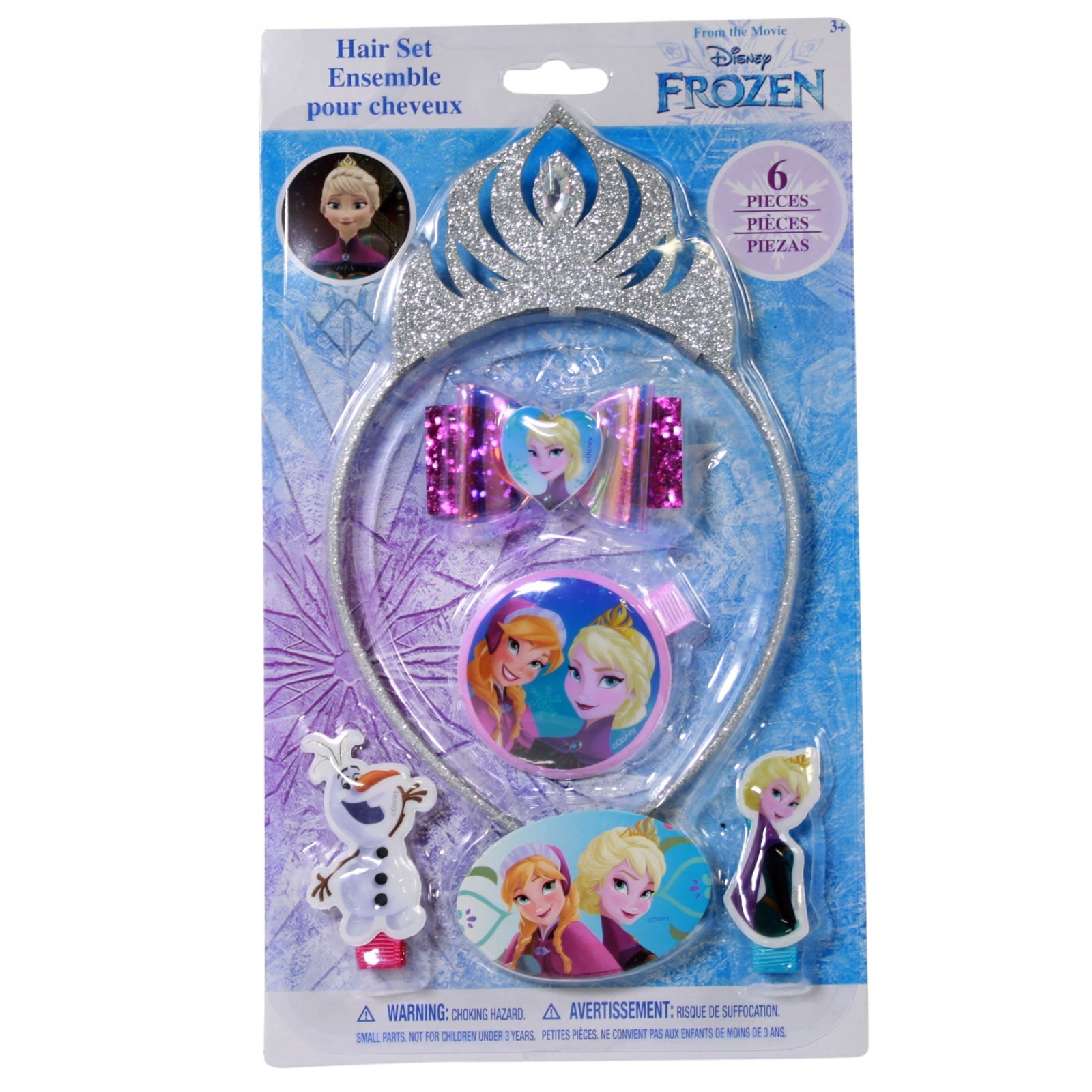 Frozen 2 Elsa Anna Assorted Hair Accessories Gift Sets with Hair Brush Hair Clips Barrettes Scrunchies, Ages 3-12