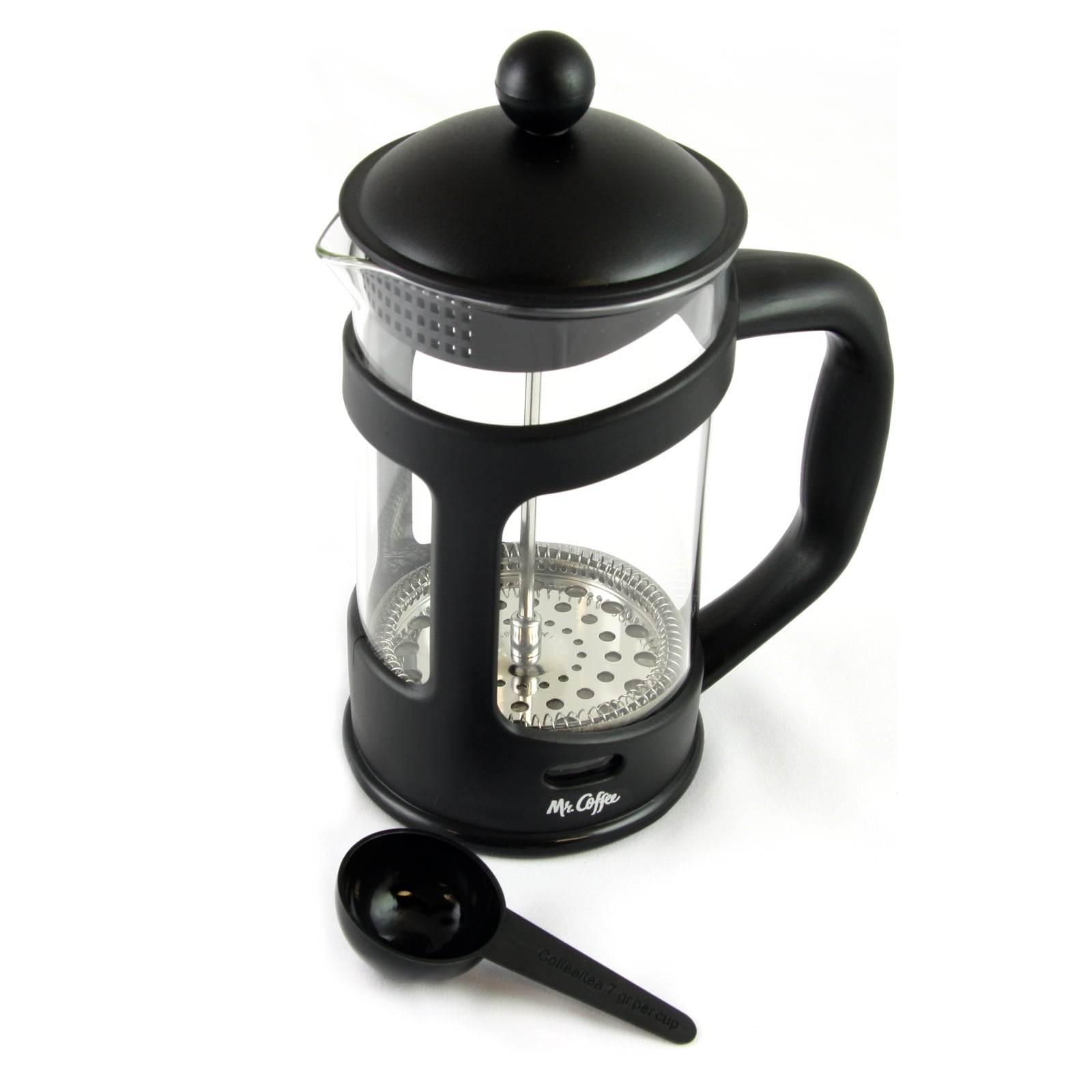 Mr. Coffee Brivo 28 oz. Glass Coffee Press with Plastic Lid