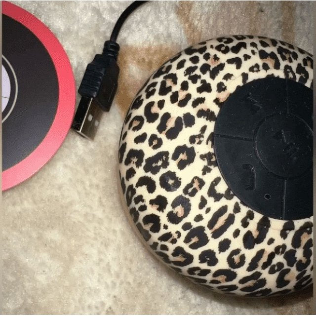 Aconic Bluetooth IPX4 Water Resistant Speaker Leopard Print