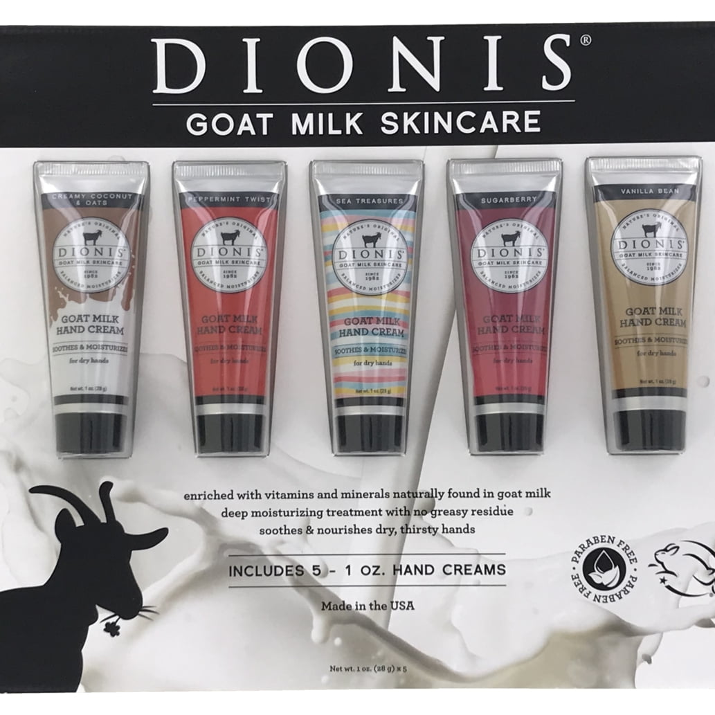 DIONIS Goat Milk Hand Cream, 1 Ounce (Pack of 5)