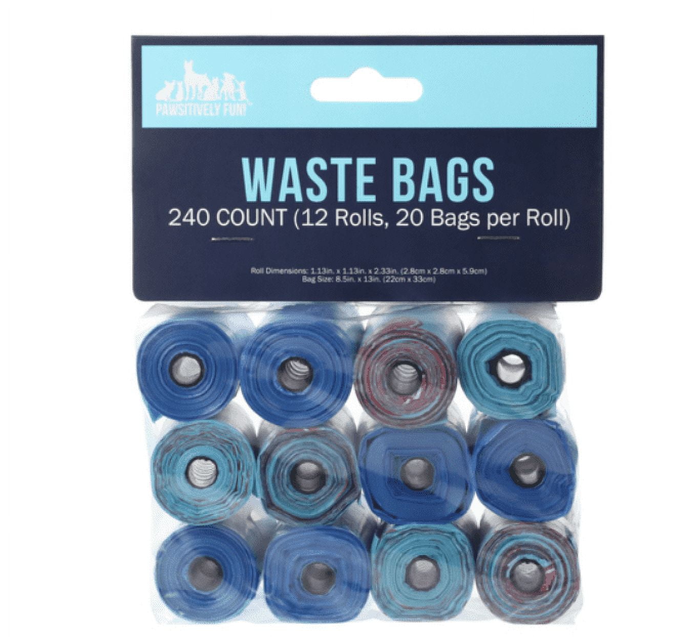 Pawsintively Fun Dog Waste Bags 240 Count