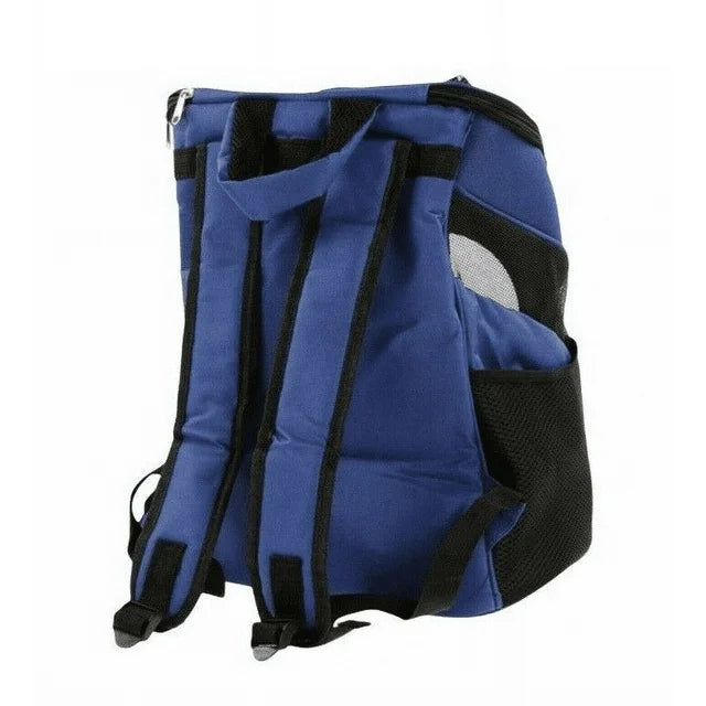 Cat Carrier Backpack Capsule Bubble Window Travel Breathable Small Pet Navy Blue