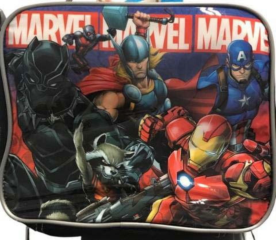 Marvel Lunch Bag Black and Blue