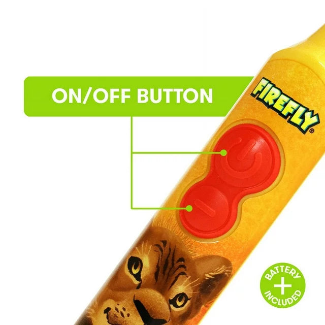 Firefly Clean n Protect lion king power toothbrush with antibacterial cover