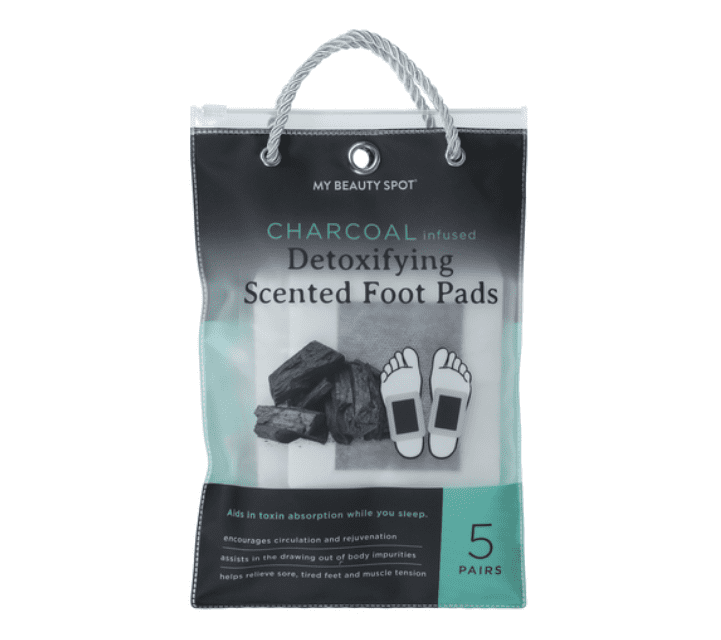 My Beauty Spot Charcoal-Infused Detoxifying Scented Foot Pads, 5 pairs