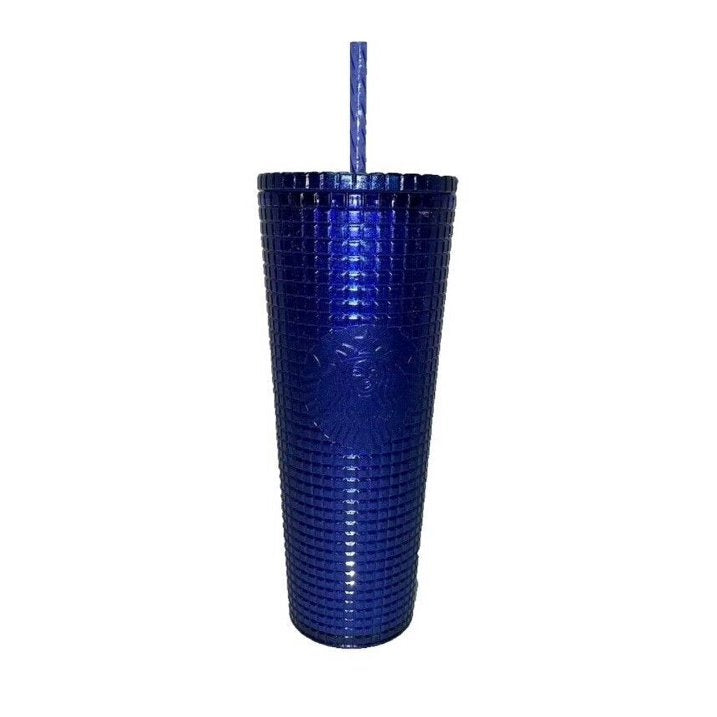 Starbucks Cobalt Blue Grid Cold Cup Venti (24 oz)