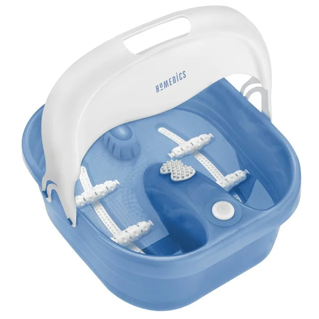 Homedics Bubble Therapy Foot Spa with Heat Provide Thorough Massaging Relief for Tired feet. - Blue