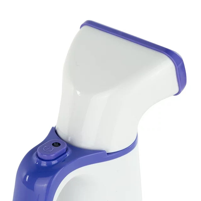 Smartek ST-53W Portable Handheld Fabric Clothes Garment Steamer with Fabric Brush (White & Purple)