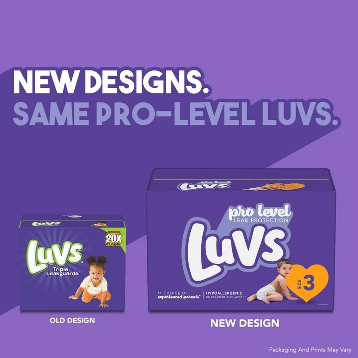 Luvs Pro Level Leak Protection Diapers Size 4 112 Count