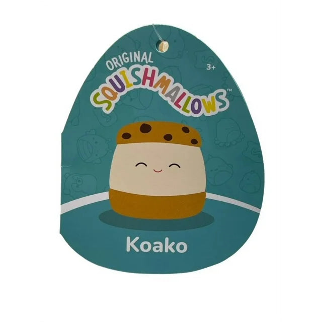 Squishmallows Koako the Chocolate Chip Ice Cream Sandwich 7.5" Foodie Squad Plush