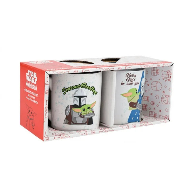 Star Wars the Mandalorian Ceramic Snowy Day 2pc Mug- 14oz