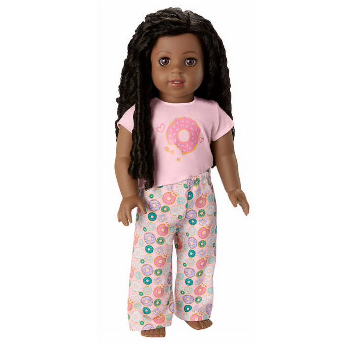 American Girl Truly Me Donut Dreams Sweetest Slumber-Party Gift Doll Set - (18inch 11 Pieces)