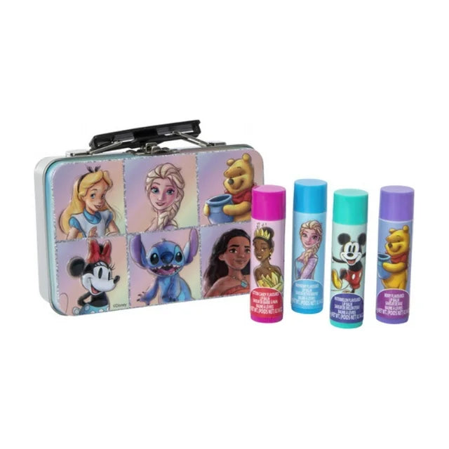 Disney Plant-Based Flavored Lip Balms & Storage Tin Set