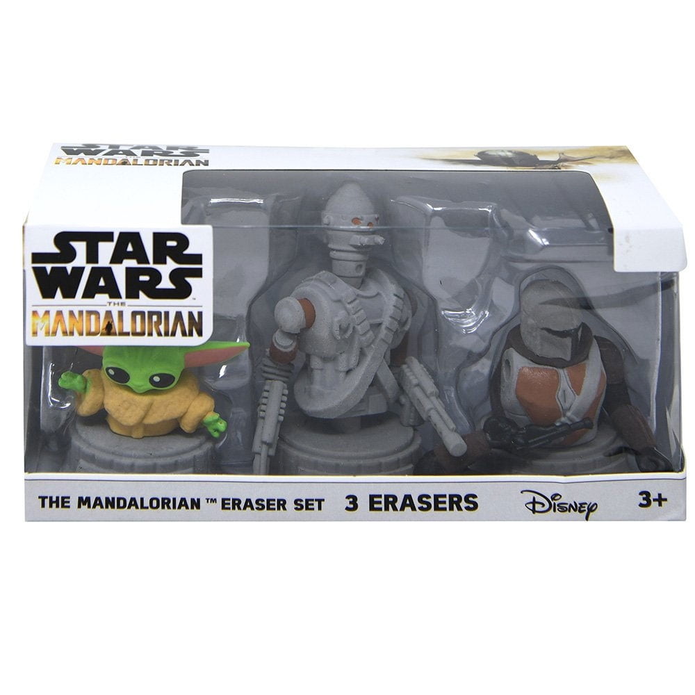 Innovative Designs - Star Wars: The Mandalorian Eraser Set 3-Pack - THE CHILD, IG-11 & MANDALORIAN