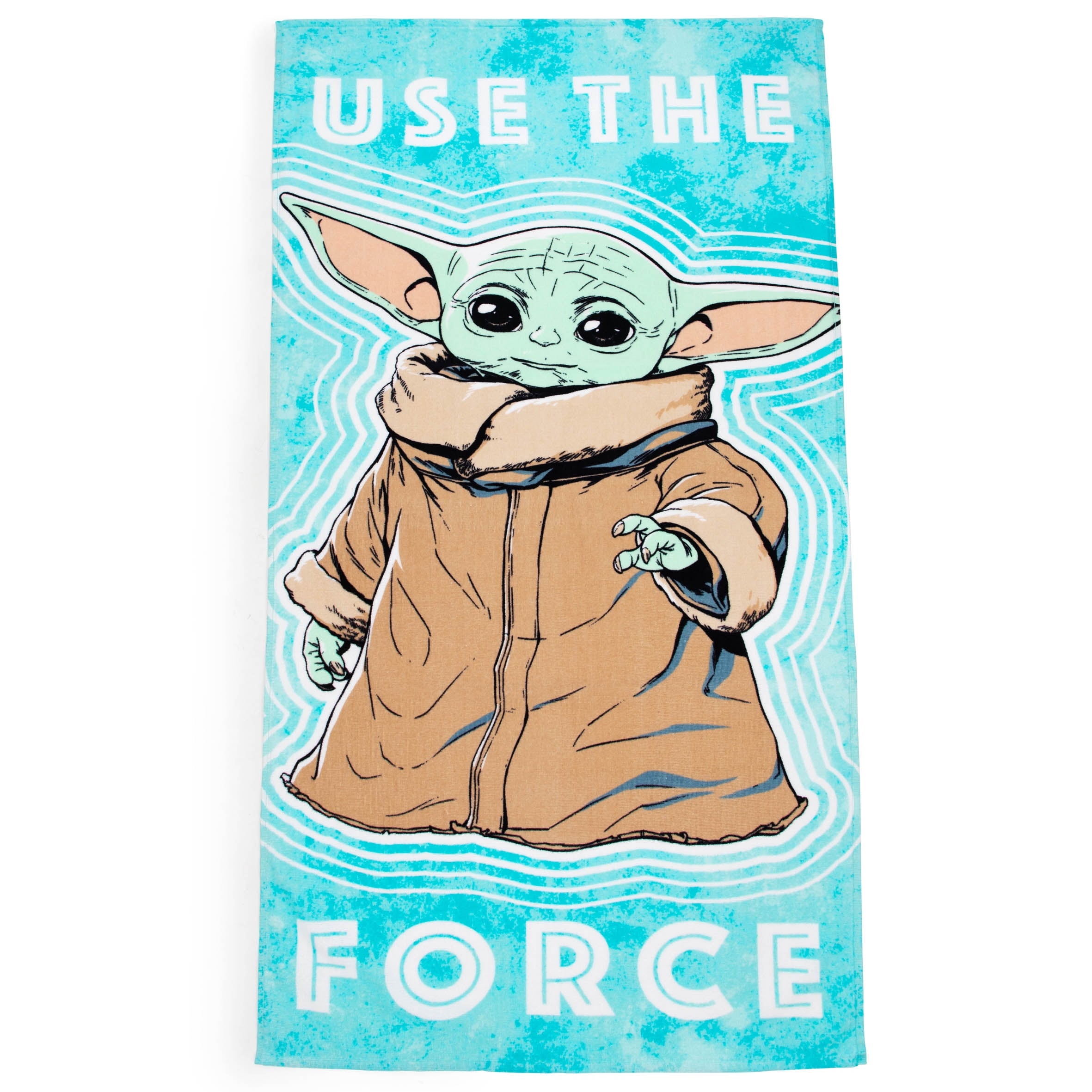 Baby Yoda Grogu Beach Towel, Star Wars, Kids, 28 x 58