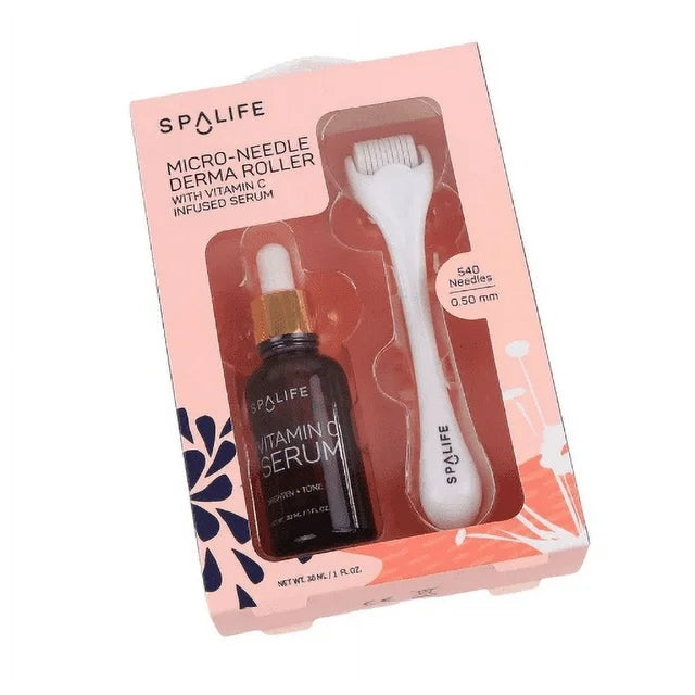 Spa Life Micro-Needle Derma Roller with Vitamin C Serum