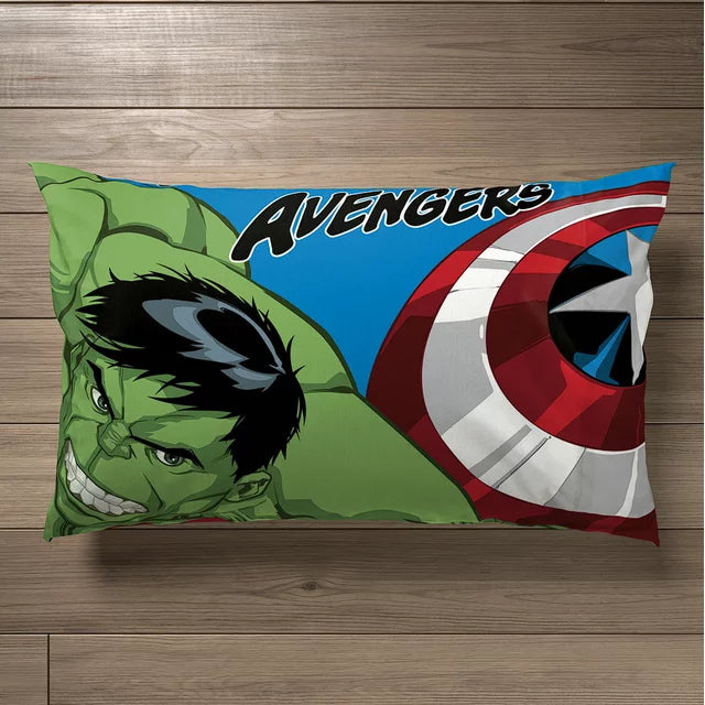 Avengers Hero Time Kids 3-Piece Twin Sheet Set, Microfiber, White, Marvel