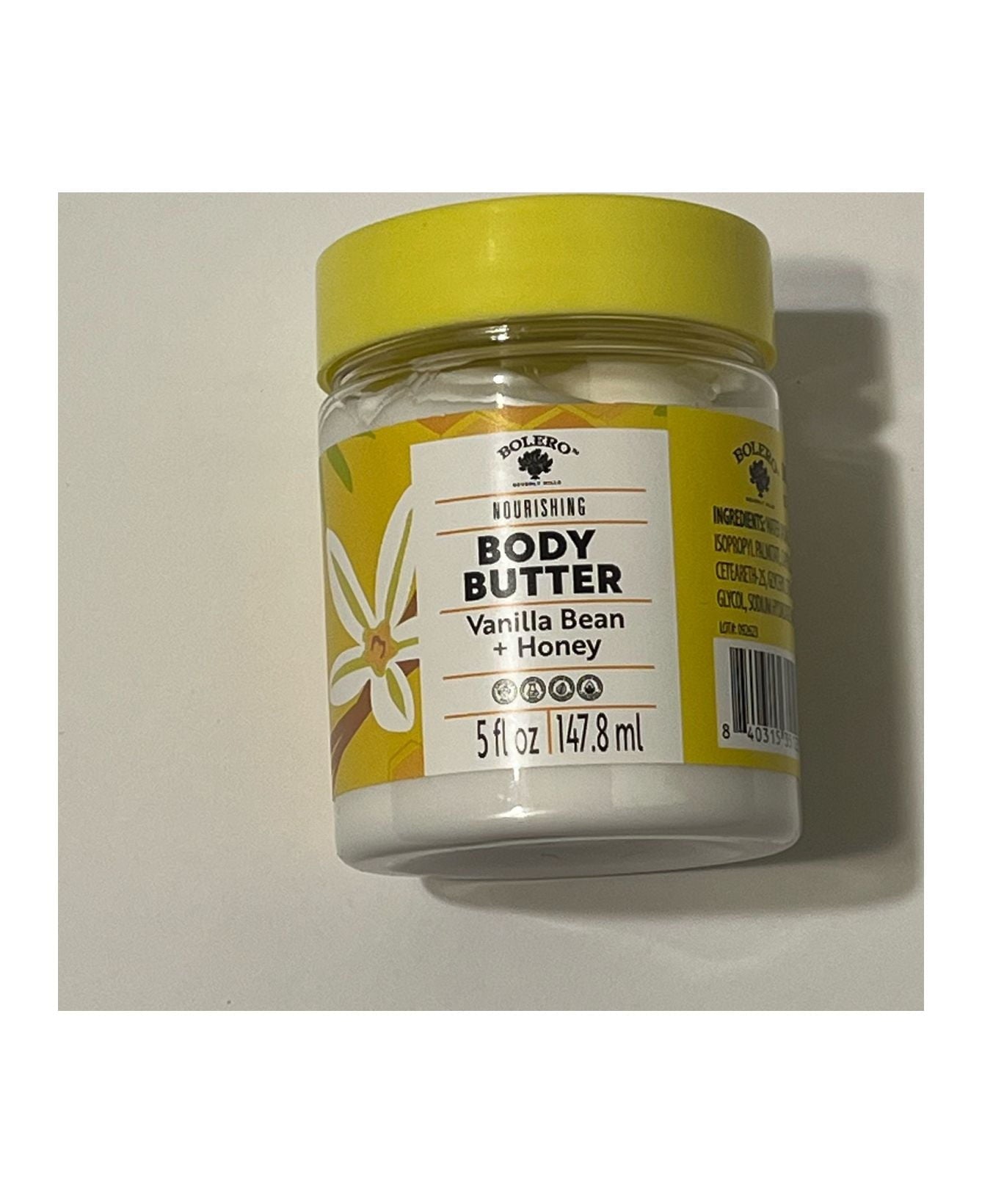 Nourishing  Body Butter Vanilla + Honey 5Fl Nourishing Body Lotion with Pure Honey