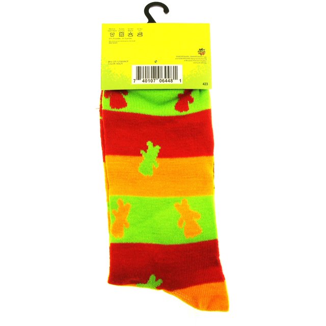 One Pair of Sour Patch Kids Crew Socks for Men Shoe Sizes 6 - 12