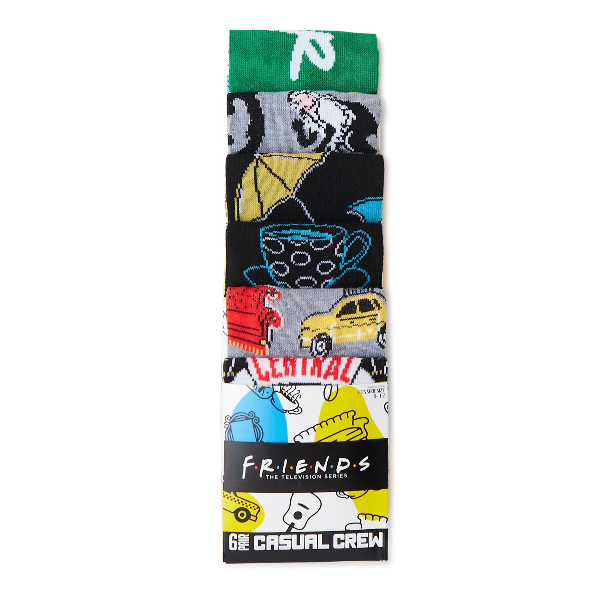 Friends Men's Socks, 6-Pack