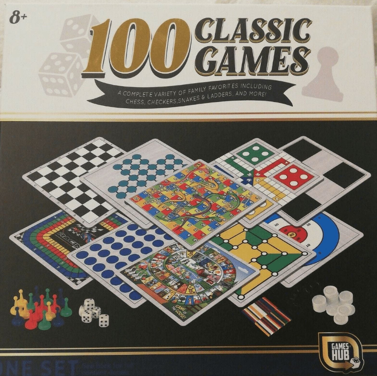 Games Hub  Board Game 100 Classic Games. Chess, Checkers, Snakes, ladders and more...