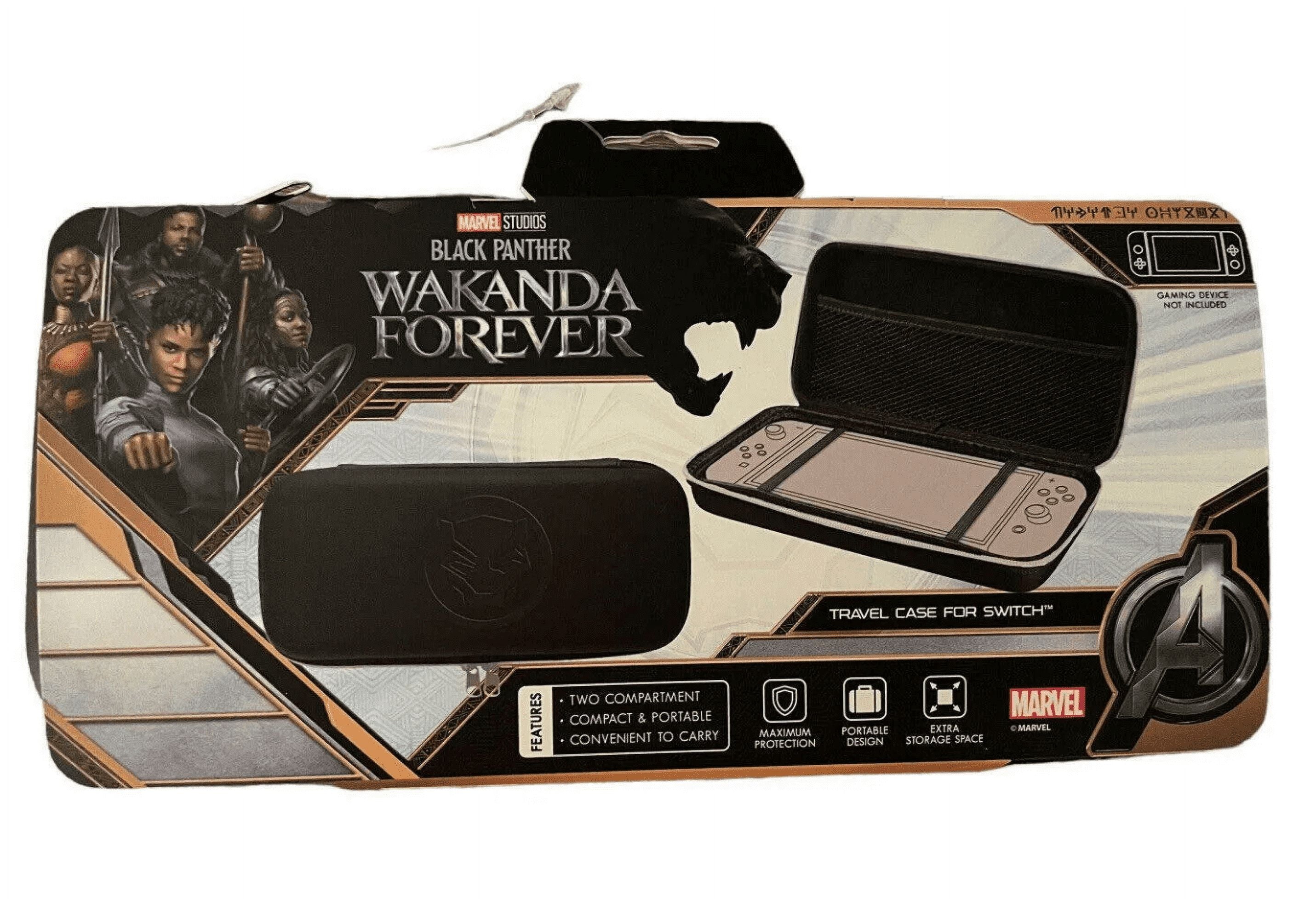 Marvel Black Panther (Wakanda Forever) travel case for Switch