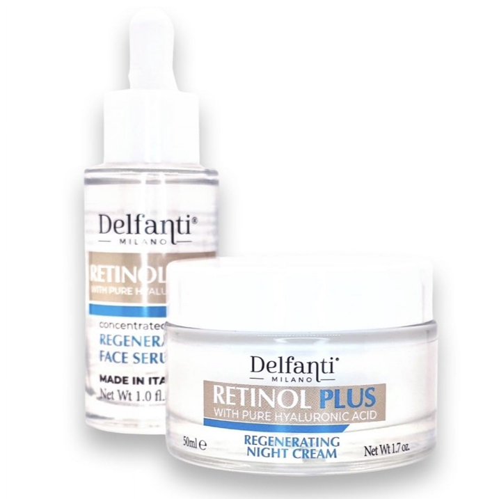 Delfanti Milano Retinol Plus with Pure Hyaluronic AcidFace Serum & Night Cream