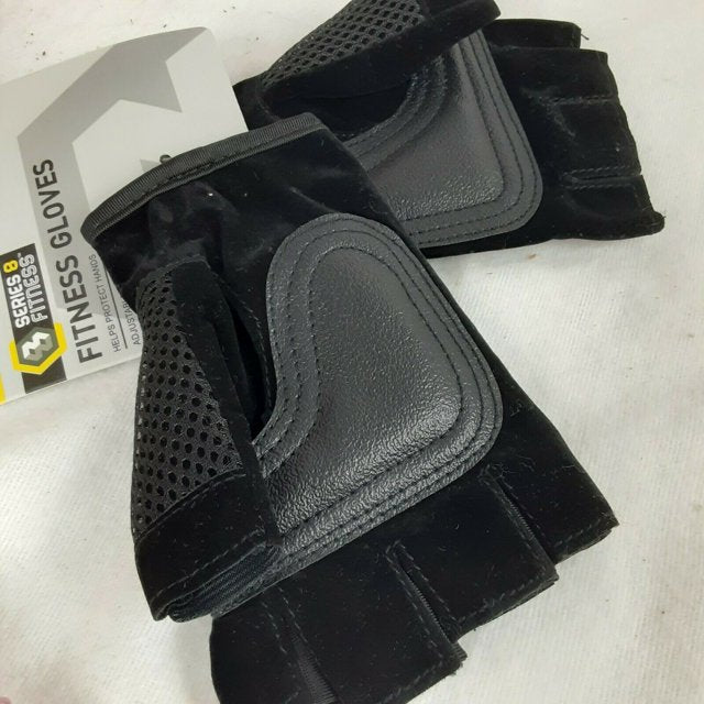 Fitness Gloves Small Black Helps Protect Hands & Improves Grip Tip Free