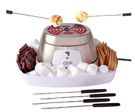 Electric S'mores Maker. Electric Heating Coil Design.Removable Grill Plate.