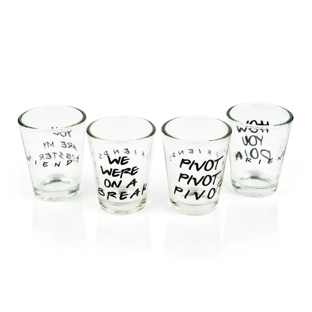 Friends 49084 Shot Glass Set, Clear - Pack of 4