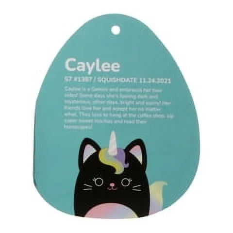 squishmallows caylee the caticorn - fantasy squad 7.5in kellytoy stuffed animal plush toy