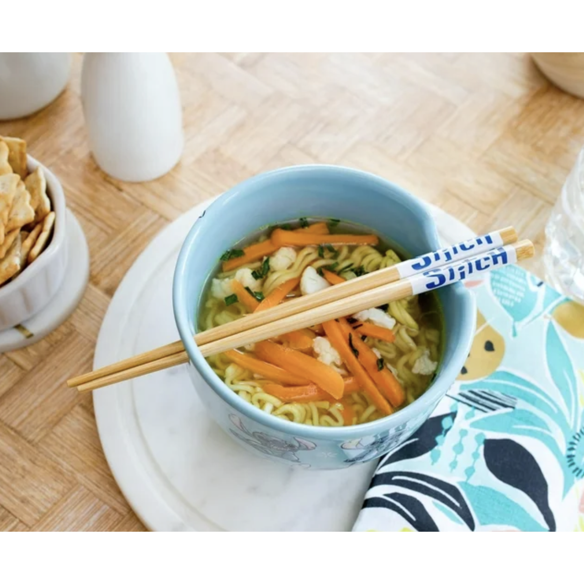 Disney Lilo & Stitch 20-Ounce Ramen Bowl and Chopstick Set