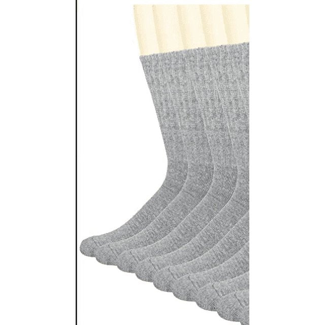 Wing Crew Socks Grey  9-11 (4 Pairs)