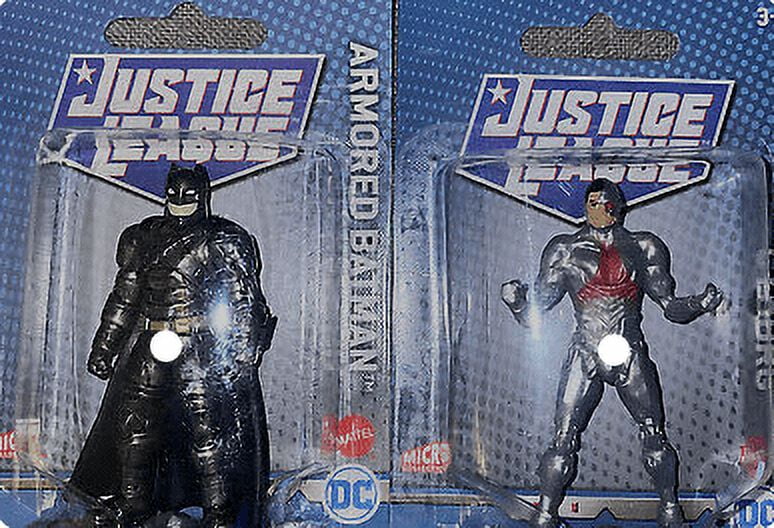 DC - Justice League - Cyborg,  Armored Batman  Mini Figure (2pk)