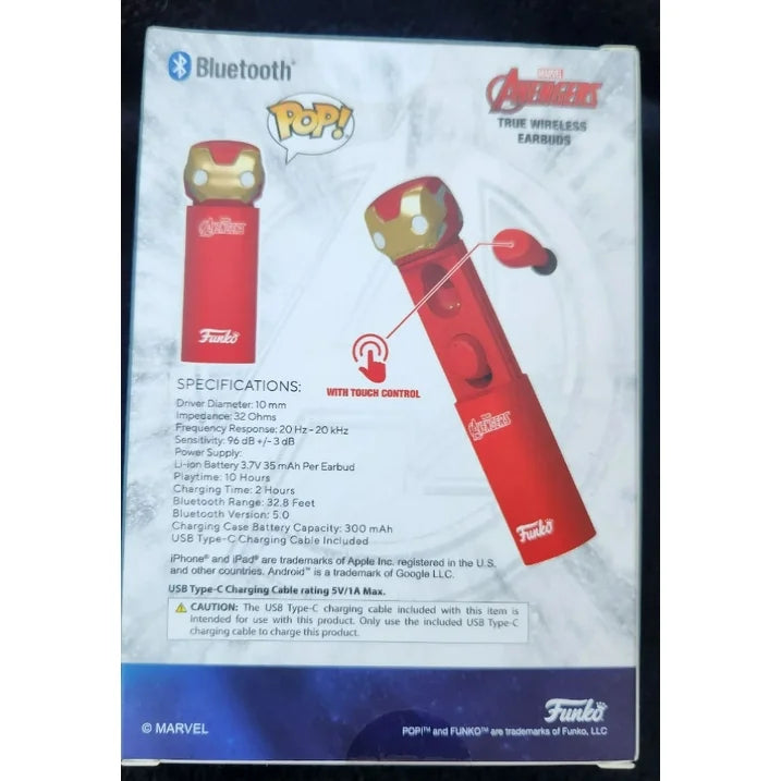 Pop Iron Man True Wireless Earbuds