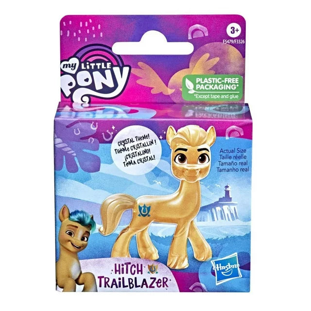 My Little Pony: A New Generation Crystal Hitch Trailblazer - 2-Inch Translucent Yellow Pony Figure, Toy for Kids Ages 3