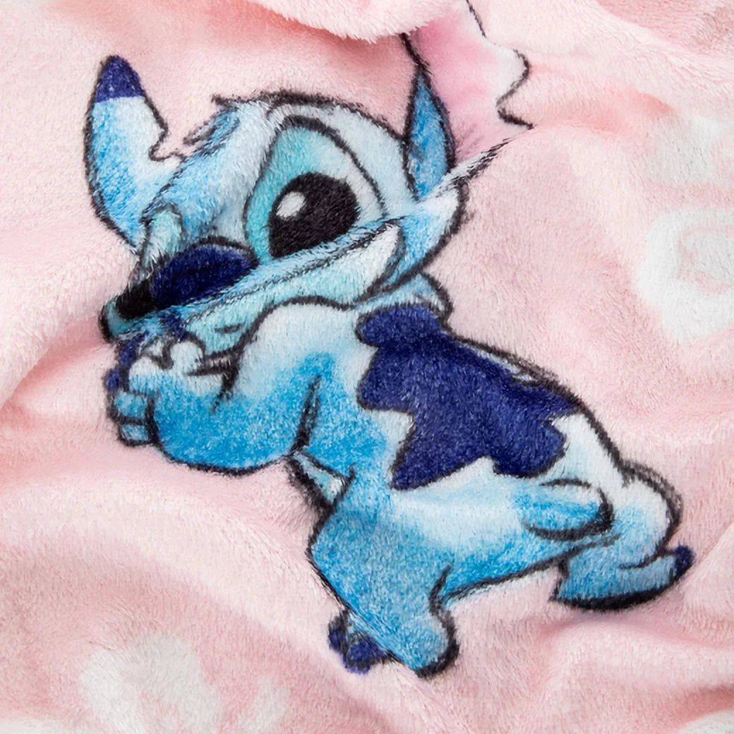 Disney Stitch Silk Touch Throw Blanket - Lilo And Stitch Pastel Dreams Light Pink Throw - 40" x 50" - Ages 3+