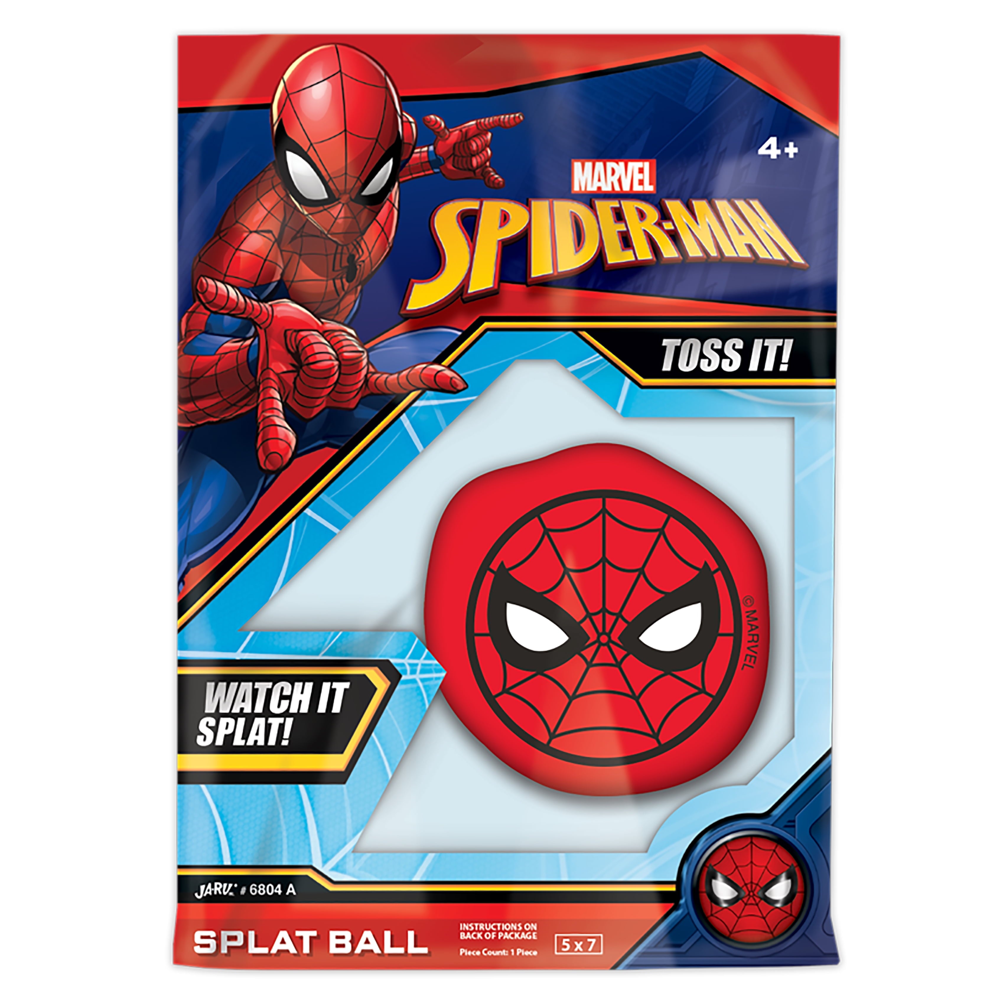 JA-RU Marvel Spiderman Splat Ball - 1 Count